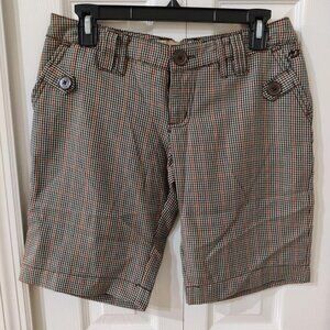 Billabong Juniors Plaid Bermuda Shorts NWT Size 3